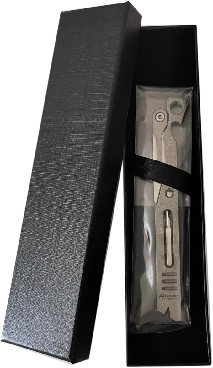 EDC Multitool Pry Bar with Utility knife Bottle Opener EDC Pocket Tool Gifts for Men (lightning streak)