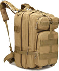 Outdoor Sports Pack Hiking Bag Tactical Rucksack Camo Knapsack Combat Camouflage Molle Upgraded Tactical 40L 3P Backpack - Tan