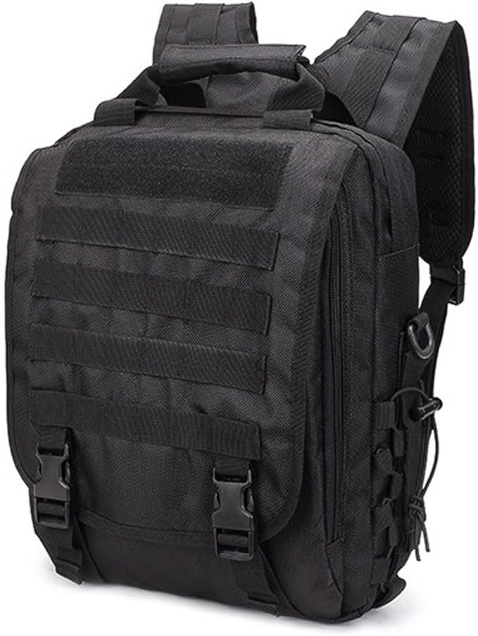 Military Tactical Backpack Army 3 Day Assault Pack Molle Bug out Bag Backpacks Computer Package For Men (Black)