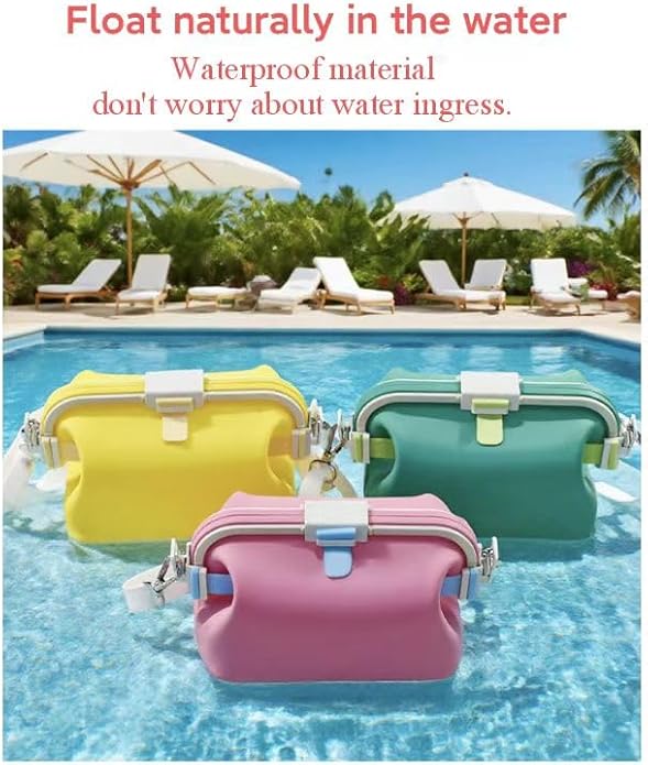 Small Waterproof Bag Swimming Bag Used for Beach and Water parks Food and Cosmetics Silicone Storage Bags