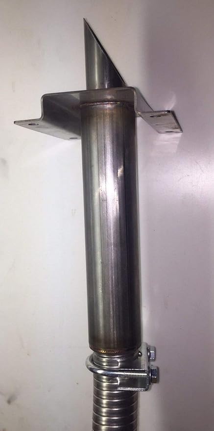 GenExhaust Universal Generator Exhaust System Double Layer Wall Attachment for 1-1/2 ID Steel tubing