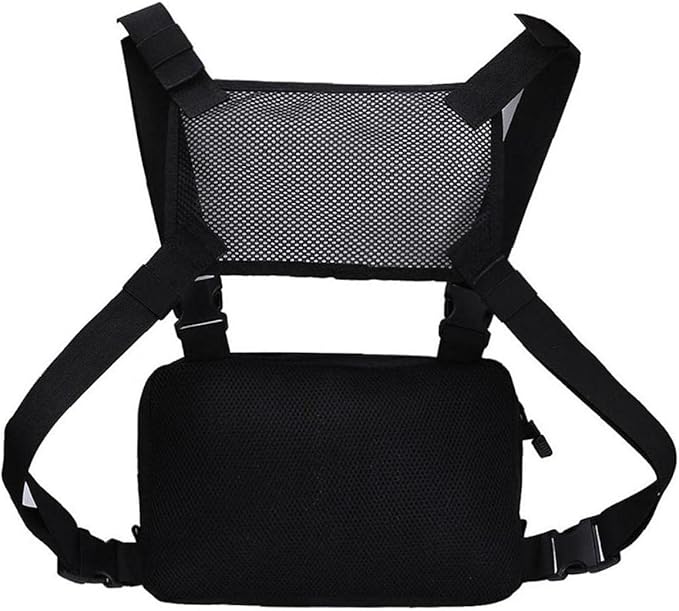 Outdoor Chest Bag Hip Hop Pouch Front Pack Vest Backpack Breathable Mesh Hunting Combat Bags