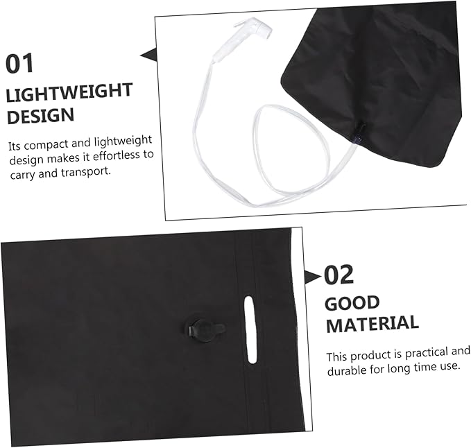 VANZACK 1set Outdoor Portable Camping Shower Bag Lightweight Convenient for Hiking Beach and Travel for Refreshing Shower Experience