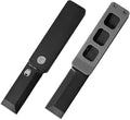 Petrified fish PFE09 Cash Folding Knife1.81 14C28N Satin Blade 1.69oz Titanium Handle Front Flipper Pocket knife for EDC (Black)
