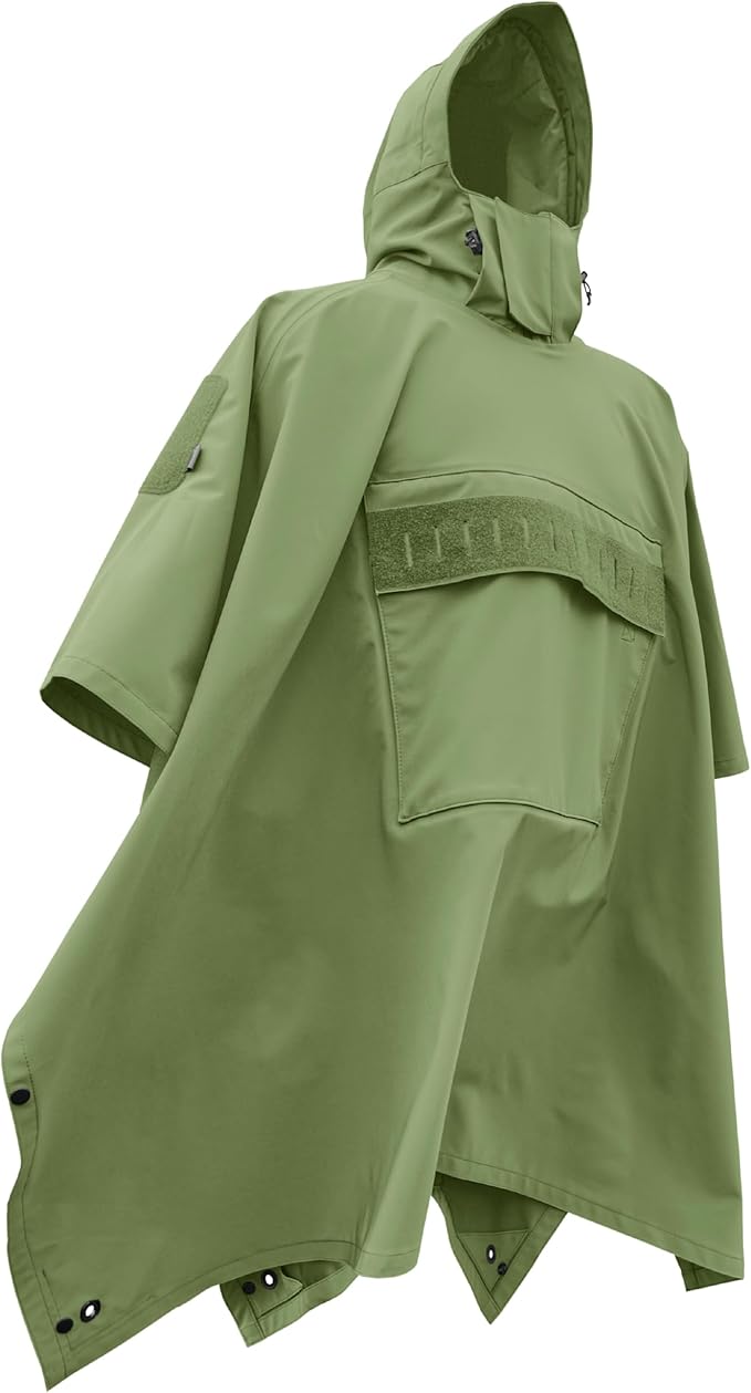 HAZARD 4 PonchoVilla Tactical Poncho Waterproof Breathable Military Rain Gear Softshell Heavy Duty &amp Packable