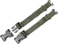Fanny Pack Extender Strap 6-Pack Adjustable Backpack Straps with Buckle for Tactical Pack Attachment(Army green)