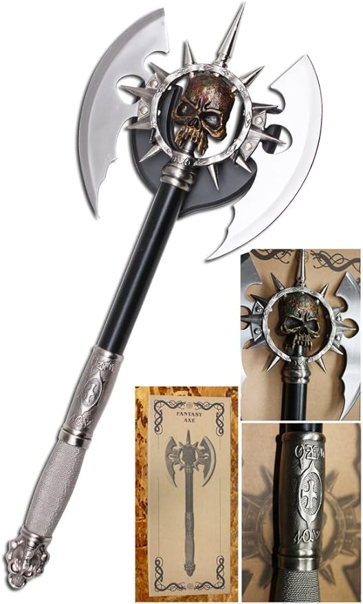 DevilFish Medieval Gothic Death Battle Axe 25