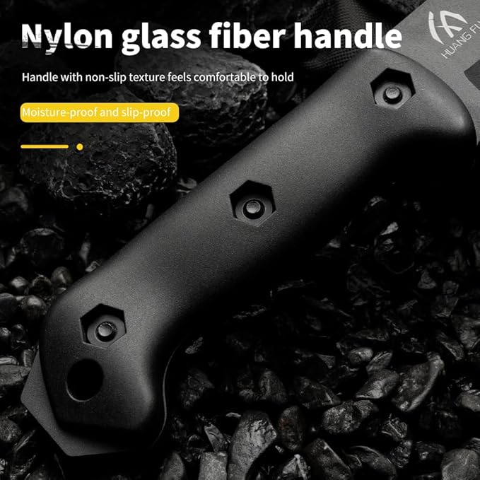 HUANG FU 1PC outdoor knife fixed blade can be used for outdoor activities hiking and trekking and is a multifunctional tool suitable for various environments. Men's Gift