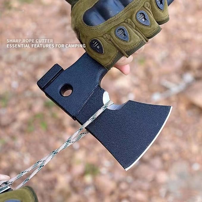 Outdoor Camping Multi-Purpose Axe Forest Wild Escape Self-Defense Chopping Firewood Axe