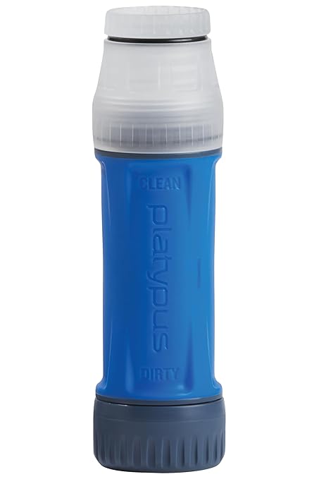 Platypus Quickdraw Ultralight Backpacking Water Filter Blue