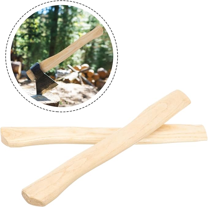 Shovel Handle Replacement Camping Hatchet 6 Pcs Ax Handle Mini Wooden Camping Ax Hoe Replacement Grip Wood Handle Replacement(As Shownx5pcs38x4.4cmx5pcs)