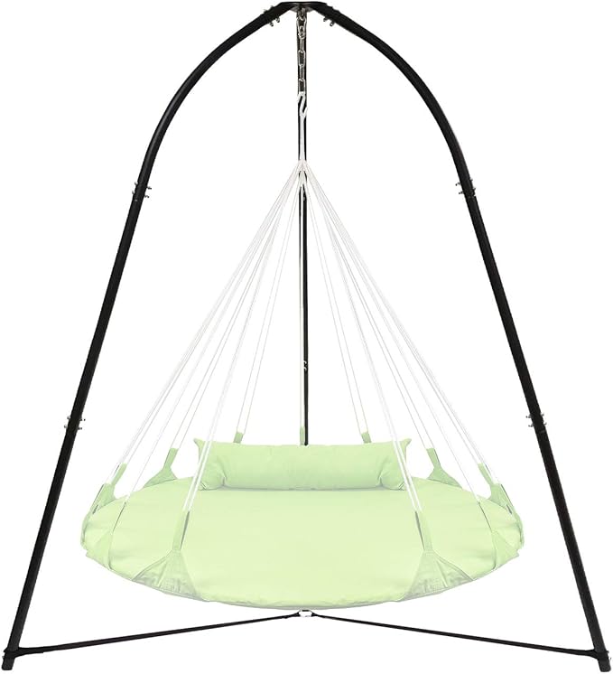 Sorbus Tripod Hanging Chair Stand – 330lbs Capacity Heavy Duty Steel Rust Resistant Adjustable Hammock Frame for Saucer Air Porch Indoor/Outdoor Use – Swing Not Included