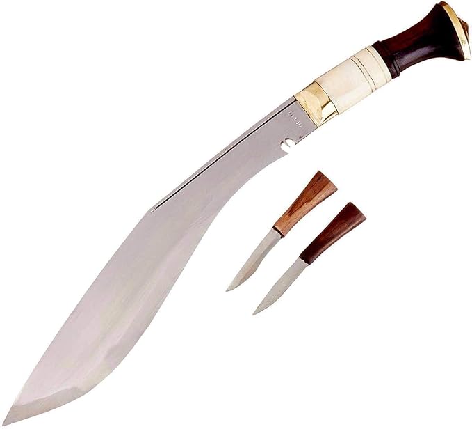 13 Traditional Service No.1 Kukri Khukuri Hand-Forged Knife High Carbon Steel Nepal Knives
