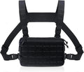 Genérico Compatible For Tactical Chest Bag Shoulder Bags Waterproof Hiking Vest Multifunctional Outdoor Backpack(Black B)