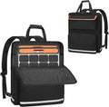 Solar Panel Storage Bag Padded Carrying Case for Jackery SolarSaga 100W 100X 200W - Travel-Friendly with Multi-Pockets &amp Shoulder Strap Backpack for 100w 100x 200w Casual/Sporty