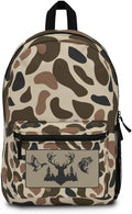 Camo Fishing Duck Deer Hunting Bookbag/Old School Camo Backpack/Trendy Camo Travel bag