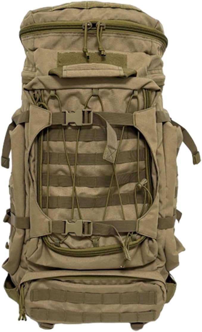 57L Tactical Backpack Versatile Assault Bag Large Military Backpack Assault Pack Molle Bag for Camping Hiking Backpacking Hunting