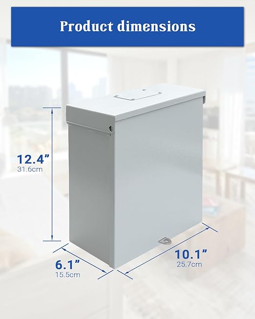 63A Generator Transfer Switch 3P Heavy Duty Automatic Transfer Switch 120/240V Dual Power Safety for Indoor or Outdoor Use