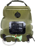 Toddmomy Solar Shower Bag Portable Camping Shower Nozzle for Outdoor Hiking Beach and to Use Design Temperature Display for Picnics and Fishing