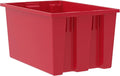 Akro-Mils 35240 Nest and Stack Plastic Storage Container and Distribution Tote (23-1/2-Inch L x 15-1/2-Inch W x 12-Inch H) Red (3-Pack)