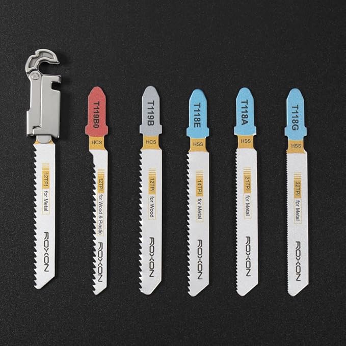 Roxon FT07 Bulid Your Own Multitool - FLEX Implements Tools Accessories Set (Box Cutter Ruler &amp Magnetic grabber Pen &amp Tweezers &amp Needle T Shank Adapter)