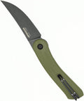 BPSKNIVES Colibri - Green Folding Knife 14C28N Stainless Steel Blade with G10 Handle - Small EDC Knife with Pocket Clip for Men - Sharp EDC Knife