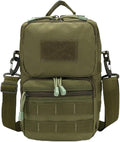 Small Tactical Messenger Bag For Men Shoulder Bags Travel Bag Crossbody Casual Pack (Military Green)