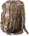 Kisangel Small Camo Backpack Rucksack for Men Hiking Bag Lightweight Pockets Compartments