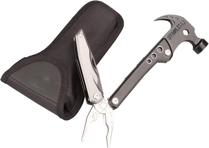Stainless Steel Multipurpose Tool Kit Portable &amp Heavy Duty Light Weight &amp Durable Pocket Multi Tool Kit Suitable as Camping Multitool Emergency Pocket Tools