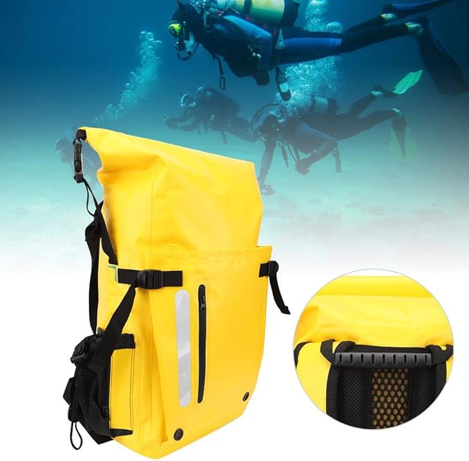 EVTSCAN Waterproof Dry Bag 30L Waterproof Diving Bag Snorkeling Backpack Equipment for Swimming River Tracing Drifting Dry Wet Separation