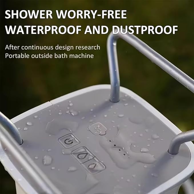 Outdoor Battery Powered Portable Rechargeable Auto Camping Shower Water Pump ShowerPortable 3-Speed Adjustable Showerfor RV Car Camping