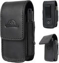Topstache Leather Multitool Sheath with Belt Clip - EDC Multi Tool Holster for Folding Tool - Leather EDC Holster Pouch Belt Organizer - Magnetic Closure Multitool Case Sheath MBlack