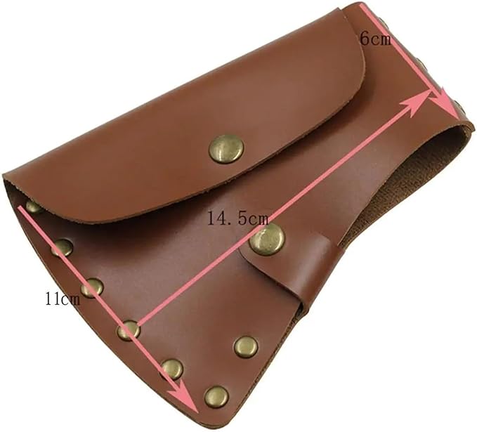 Axe Holster Case Hatchet Head Sheath Protector Camping Cover Axe Head PU Leather Protection Covers No Axe for Outdoor Camping Blade Protection