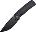 Petrified fish PFP01 k110 steel folding knife G10 handle Front flipper outdoor Camping survival hunting EDC tool knives (Black G10 Stonewashed)
