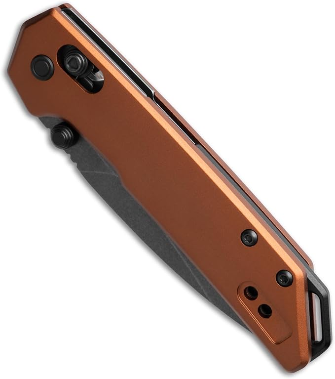 Kershaw Mini Iridium Folding Pocket Knife 3 inch D2 Steel Blade DuraLock Aluminum Handle Pocketclip