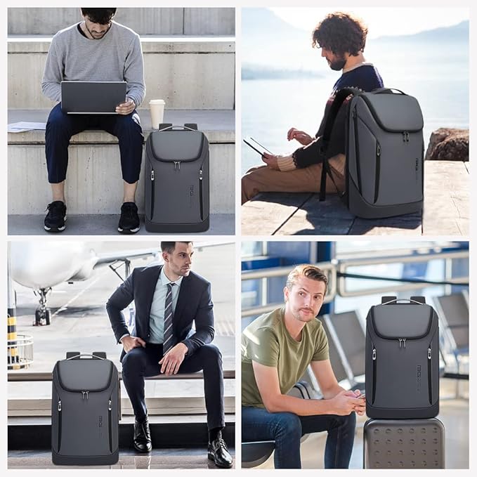 BANGE Business Smart Backpack Waterproof fit 15.6 Inch Laptop Backpack with USB Charging PortTravel Durable Backpack