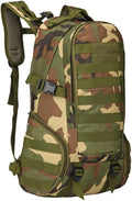 Outdoor Sports Pack Hiking Bag Tactical Rucksack Camo Knapsack Combat Camouflage Tactical 35L Molle Backpack - WL