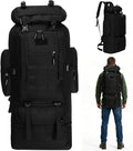 Goaste 100L Camping Hiking Backpack Molle Military Tactical Rucksack Waterproof Large Travel Daypack Adjustable Survival Hunting Sports Bag for Men and Women Hiking Camping Touring(Black)
