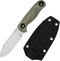Kizer Drop Bear Fix 3 Fixed Blade Knife 3.8 14C28N Blade EDC Camping Knife with Green Micarta Handle Small Hunting Knives with Sheath Outdoor Survival Knives with Pocket Clip and Lanyard 1101A2