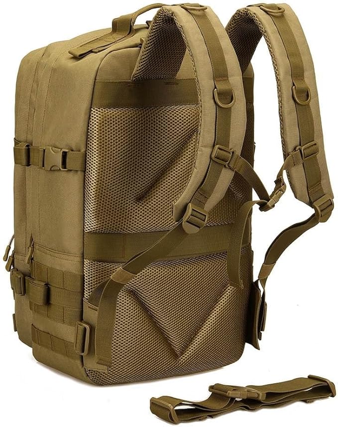 Jungle Leopard 45L Backpack Tactical Hunting Molle Rucksack Travel Hiking Camping Climbing Sport Large Shoulder Bag(MC)