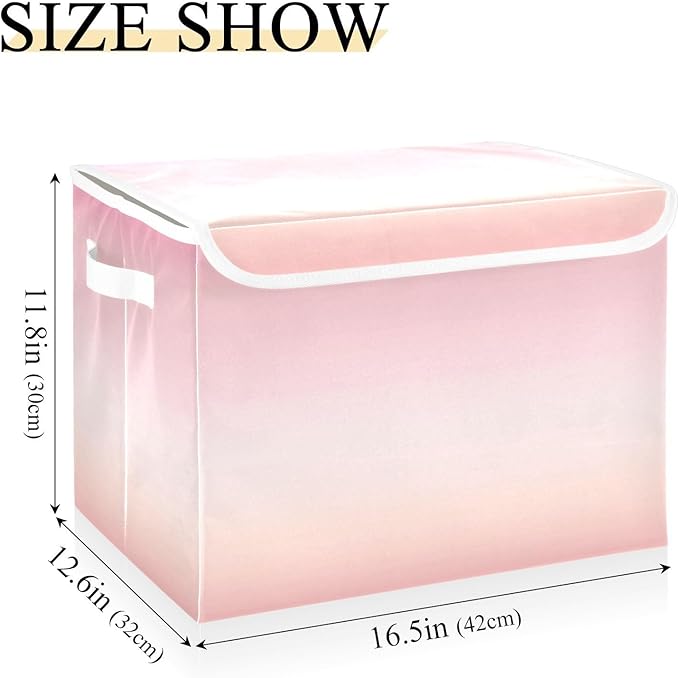 Gradients Storage Containers with Lids Foldable Container Storage Quart Storage Containers for Office Supplies Office