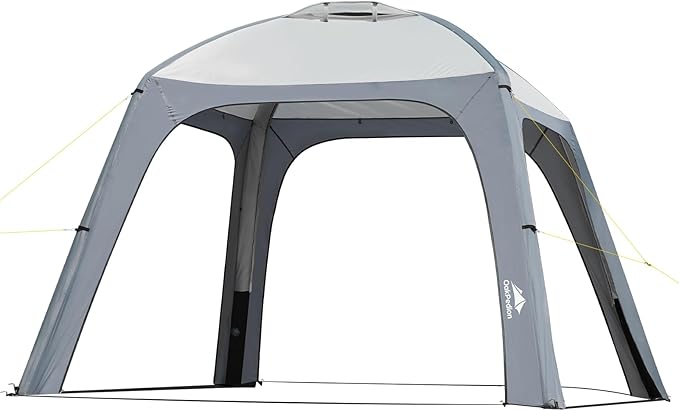 Instant Setup Inflatable Air Shelter 10x10ft Canopy Tent for Camping with 4 Removable Side Panels for 6-8 Person – Ideal for Garden Beach Park and Outdoor Events