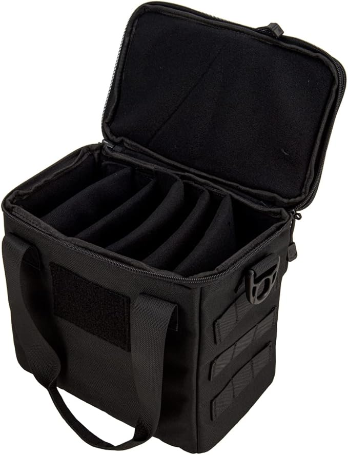 Lancer Tactical Nylon Pistol Range Bag (Color: Black)