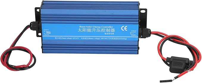 Dioche Boost MPPT Controller Solar Boost Charge Controller MPPT 600W 48V/60V/72V HighEfficiency Solar  4-Digit Digital Display Lithium Battery Compatible Child