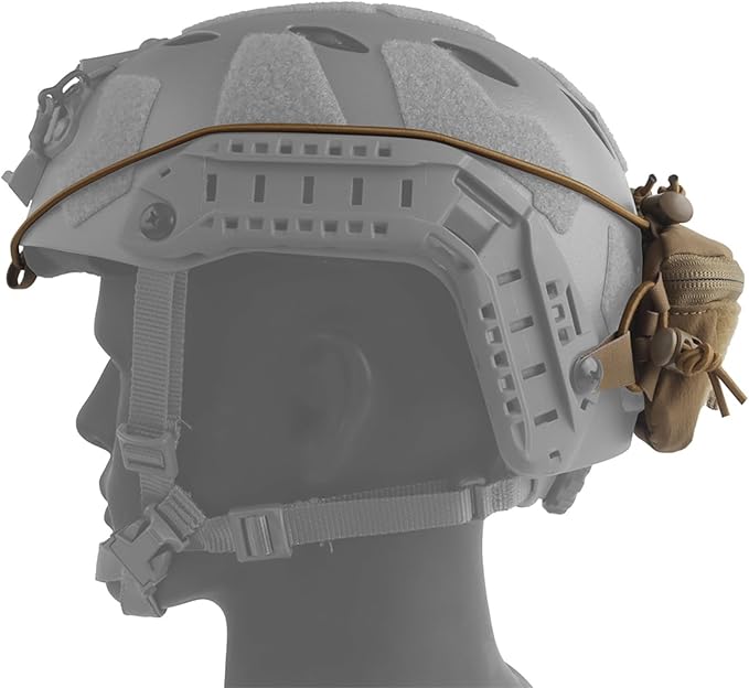 Multi Functional Helmet Battery Pack Airsoft Helmet Weight Pack Balance Retention Anchoring Integrated Node Pocket Universal Rear Bag Tactical Accessories Storage