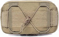 Outdoor Tactical Molle Waist Pouch First Aid Medical Bag Admin Map Holder Climbing Hunting Accessories EDC Tool BagsBrown