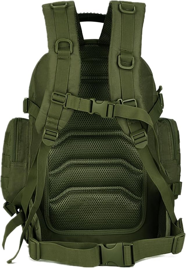UNISTRENGH 40 Litre Tactical Backpack Multifunctional Trekking Rucksacks Outdoor Daypack Duffle Bag Urban Backpacking (Military Green)