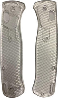 1 Pair Custom Acrylic Scales Fits for Bugout 535 CNC Handle Patch DIY Accessory(Clear)