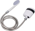 Brrnoo USB Rechargeable Portable Camping Shower with 4.9ft Hose Compact Handheld Electric Shower for Outdoor Use Ideal for Hiking Traveling and Pet Washing