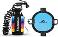 SUN NINJA Portable Shower Bundle with Wetsuit Changing Mat Outdoor Cleaning Kit Versatile for Beach Camping Boat